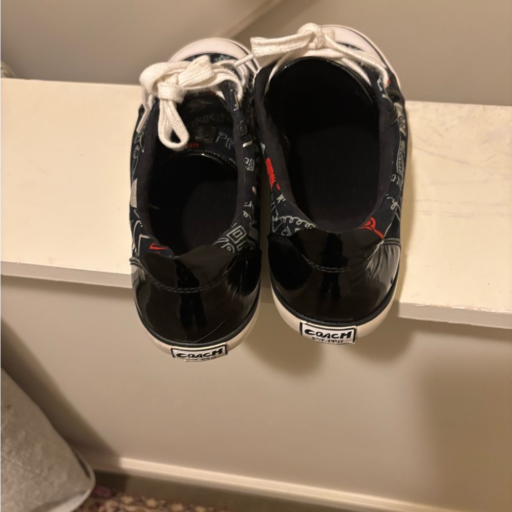 Coach Black and Red Patterned Sneakers - Picture 5 of 5